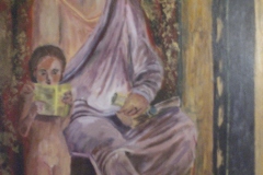AFFRESCO DOMINA ET FILIUS ALL'INTERNO DI VILLA POMPEIANA